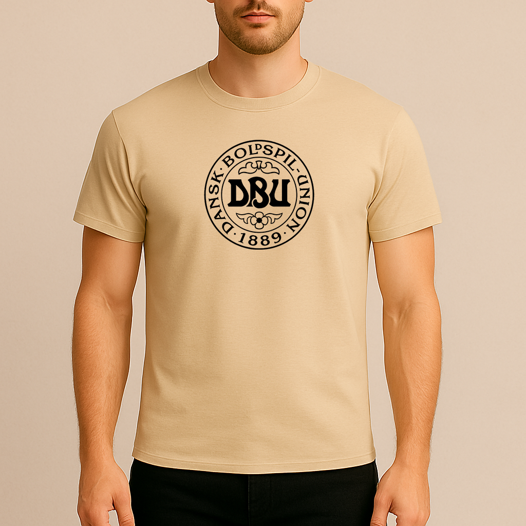 Men's Denmark Soccer Cotton T-Shirt