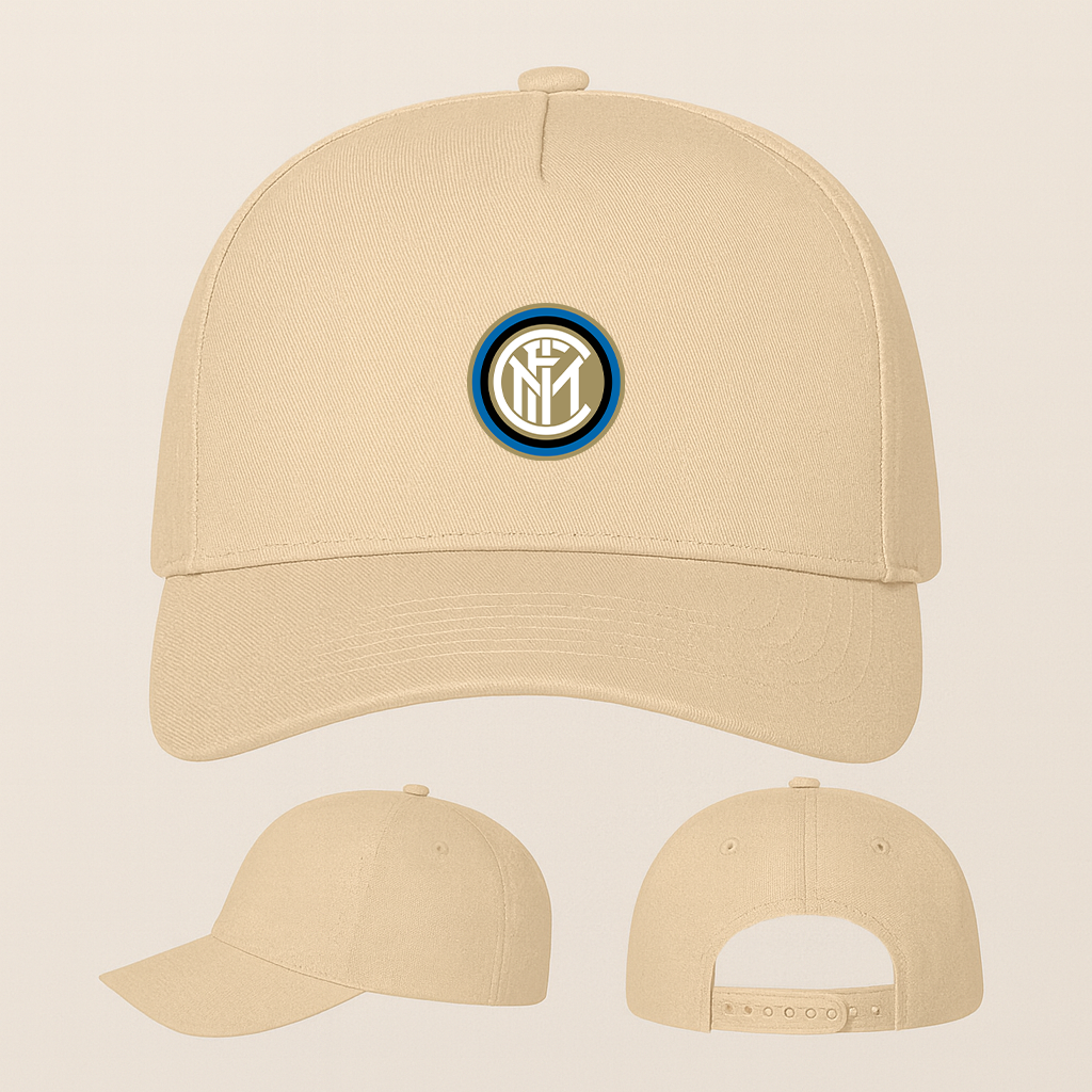Inter Milan Soccer Five Panel Twill Snapback Cap