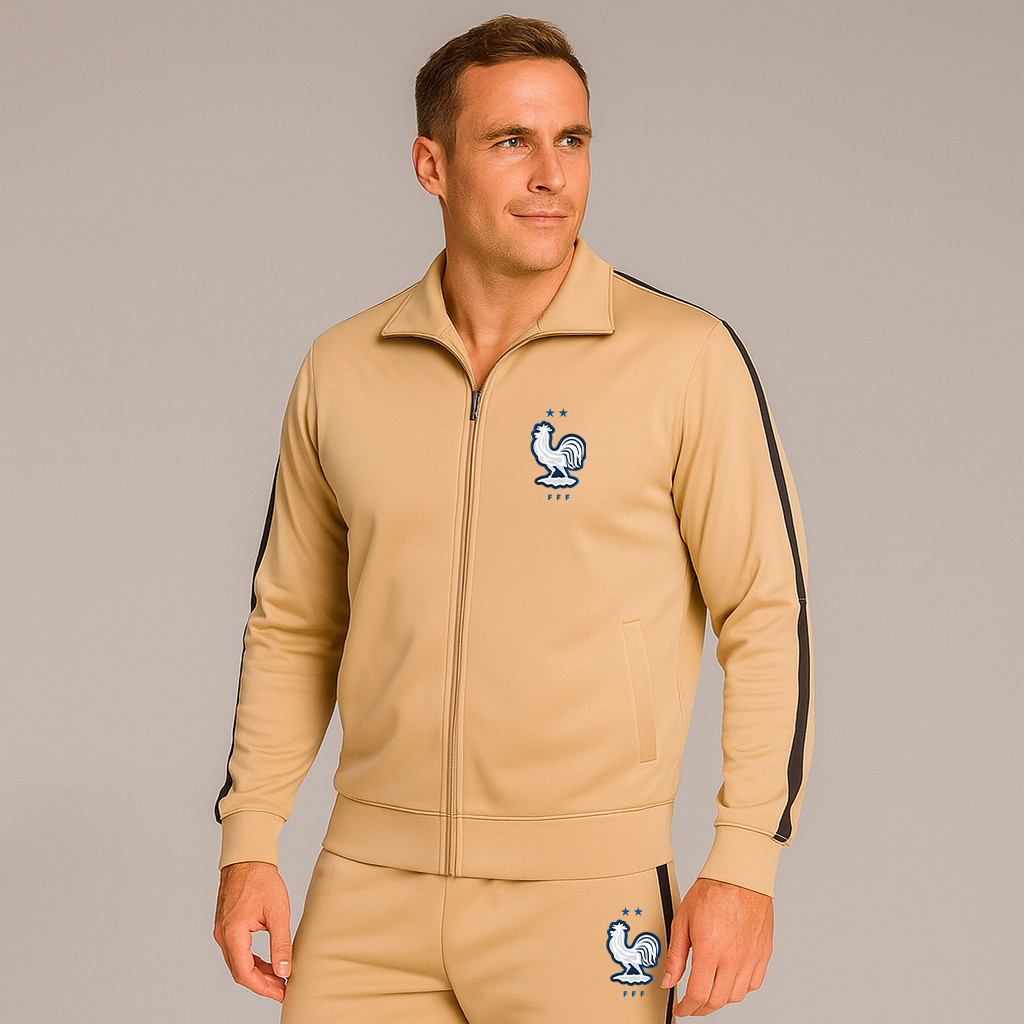 Men's France National Soccer Team Logo Dri-Fit TrackSuit