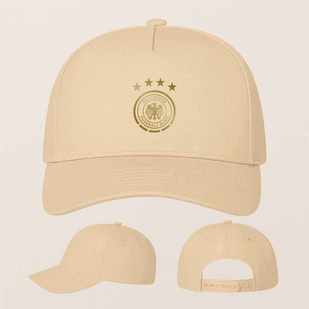 Germany Soccer Five Panel Twill Snapback Cap