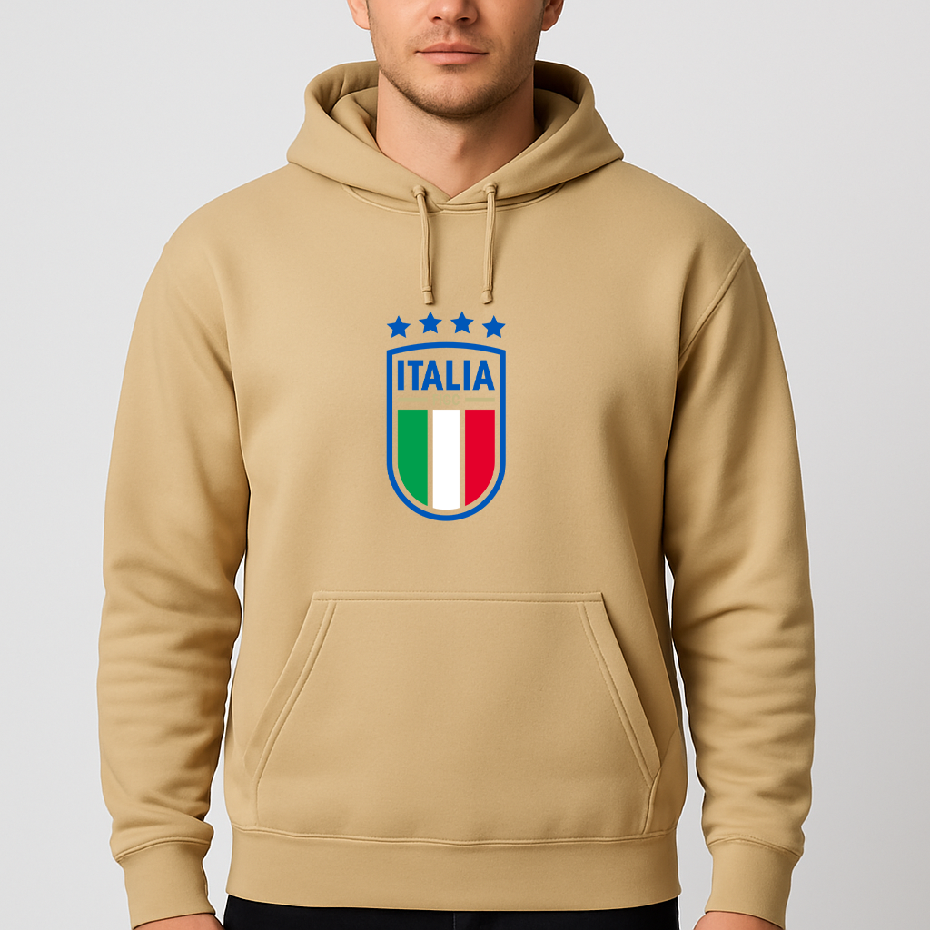 Men's Italy National Soccer Team Pullover Hoodie