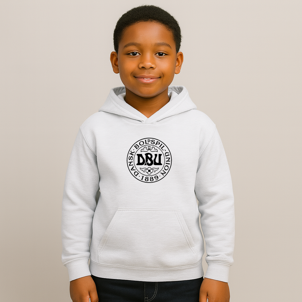 Youth Kids Denmark Soccer Pullover Hoodie