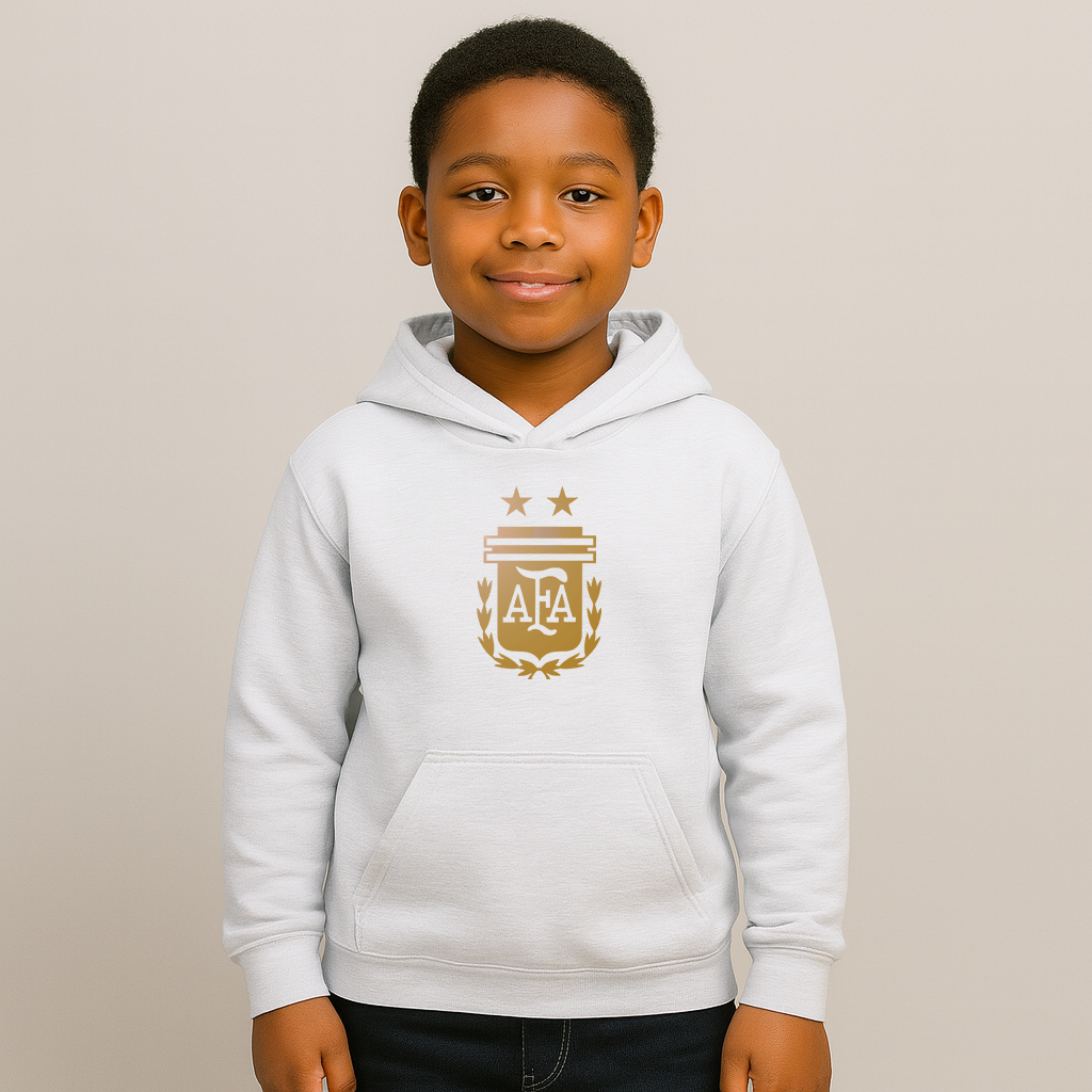 Youth Kids Argentina Soccer Pullover Hoodie