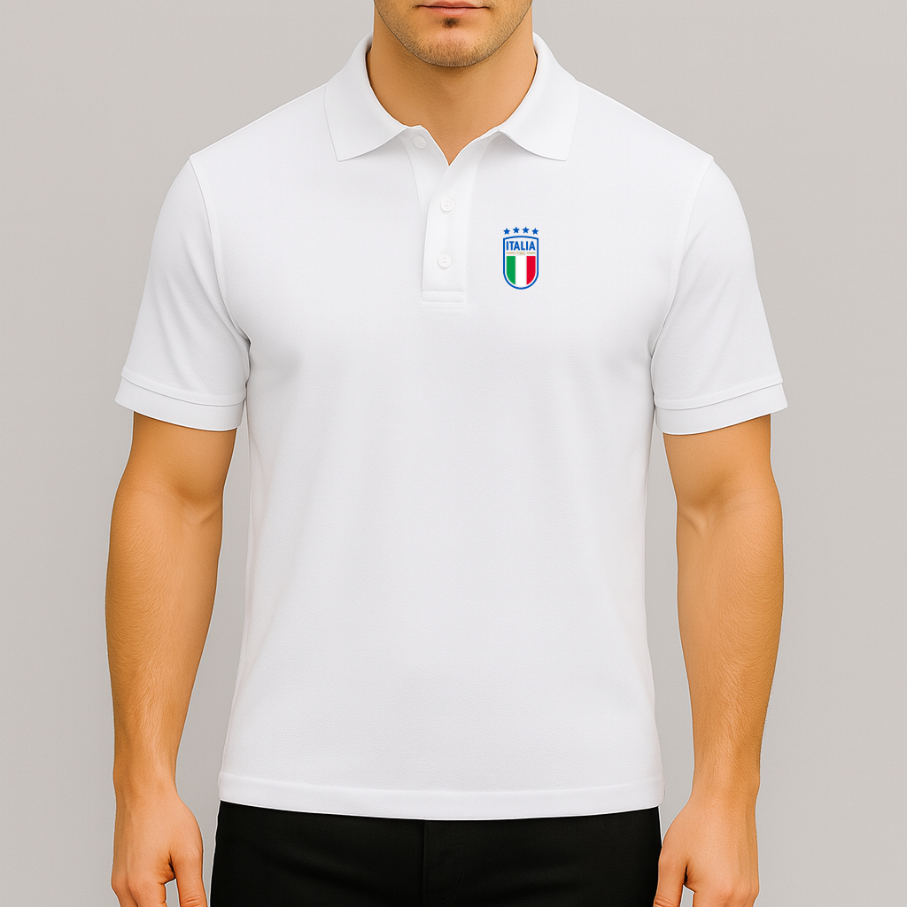 Men's Italy National Soccer Team Dry Blend Polo