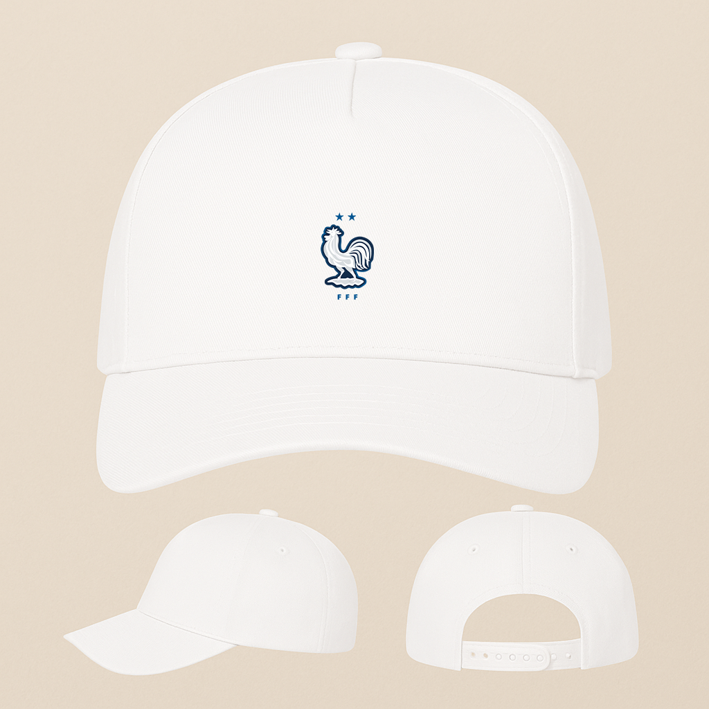 France National Soccer Team Five Panel Twill Snapback Cap