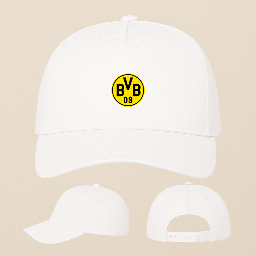 Borussia Dortmund BVB FC Five Panel Twill Snapback Cap