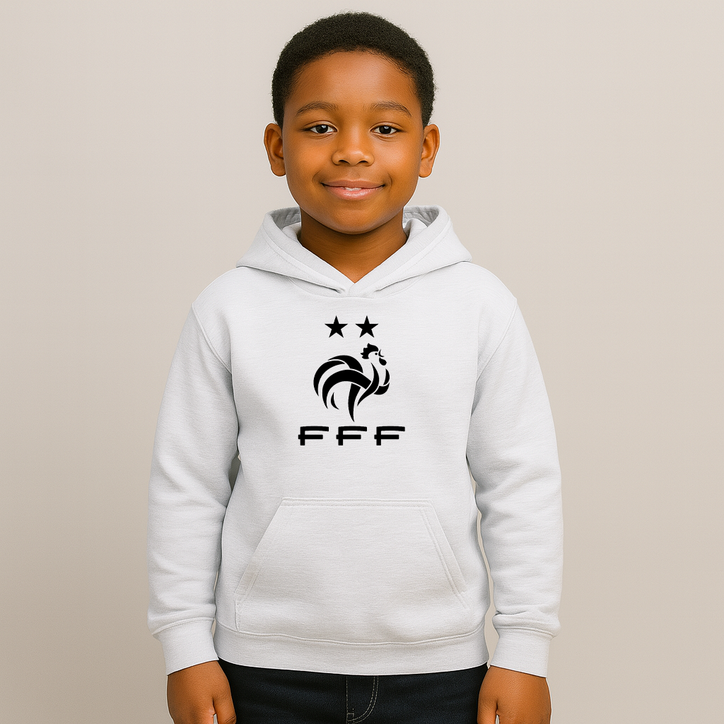 Youth Kids France Soccer Pullover Hoodie
