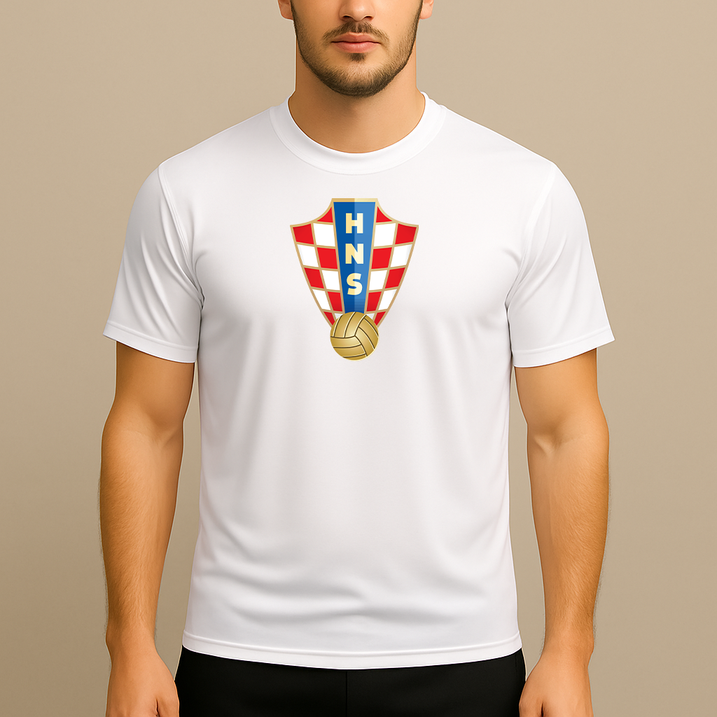 Men's Croatia National Soccer Team Polyester T-Shirt