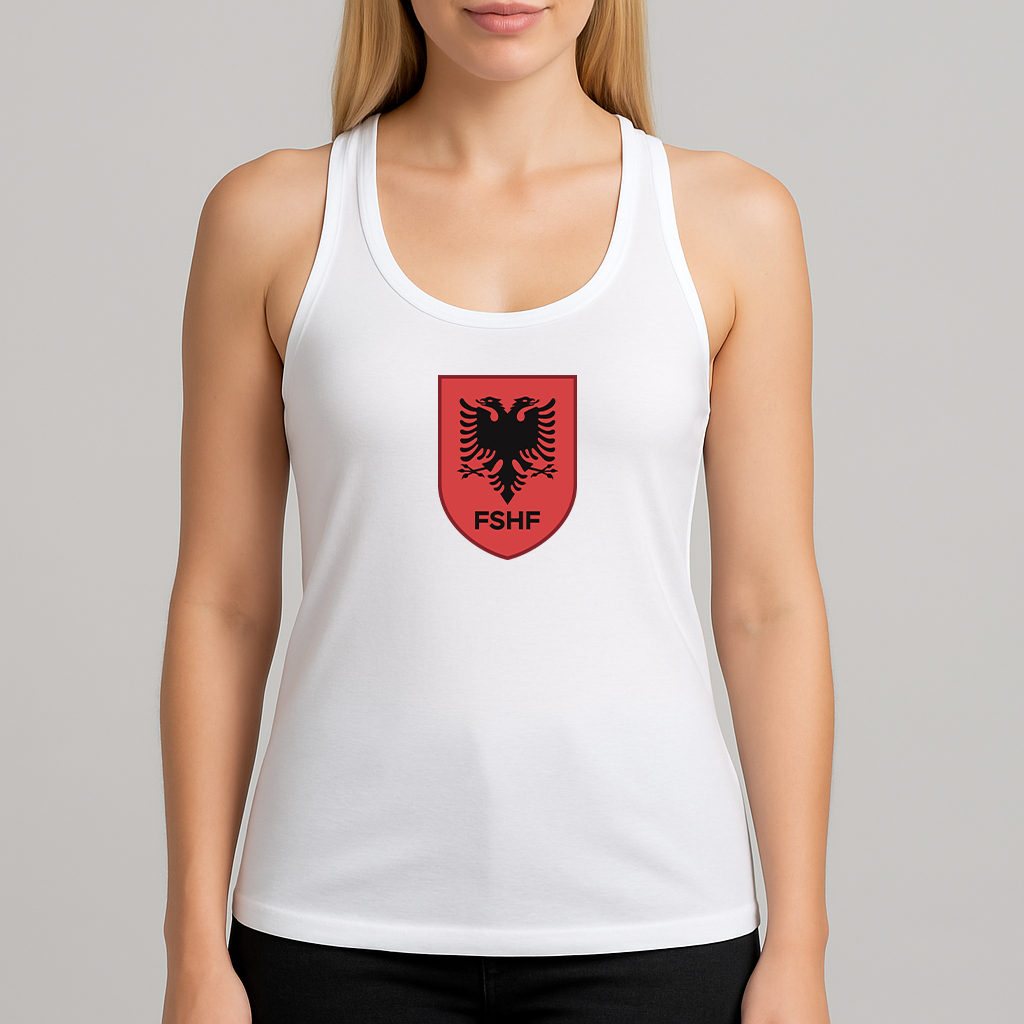 Women's Albania National Soccer Team Racerback Tank Top