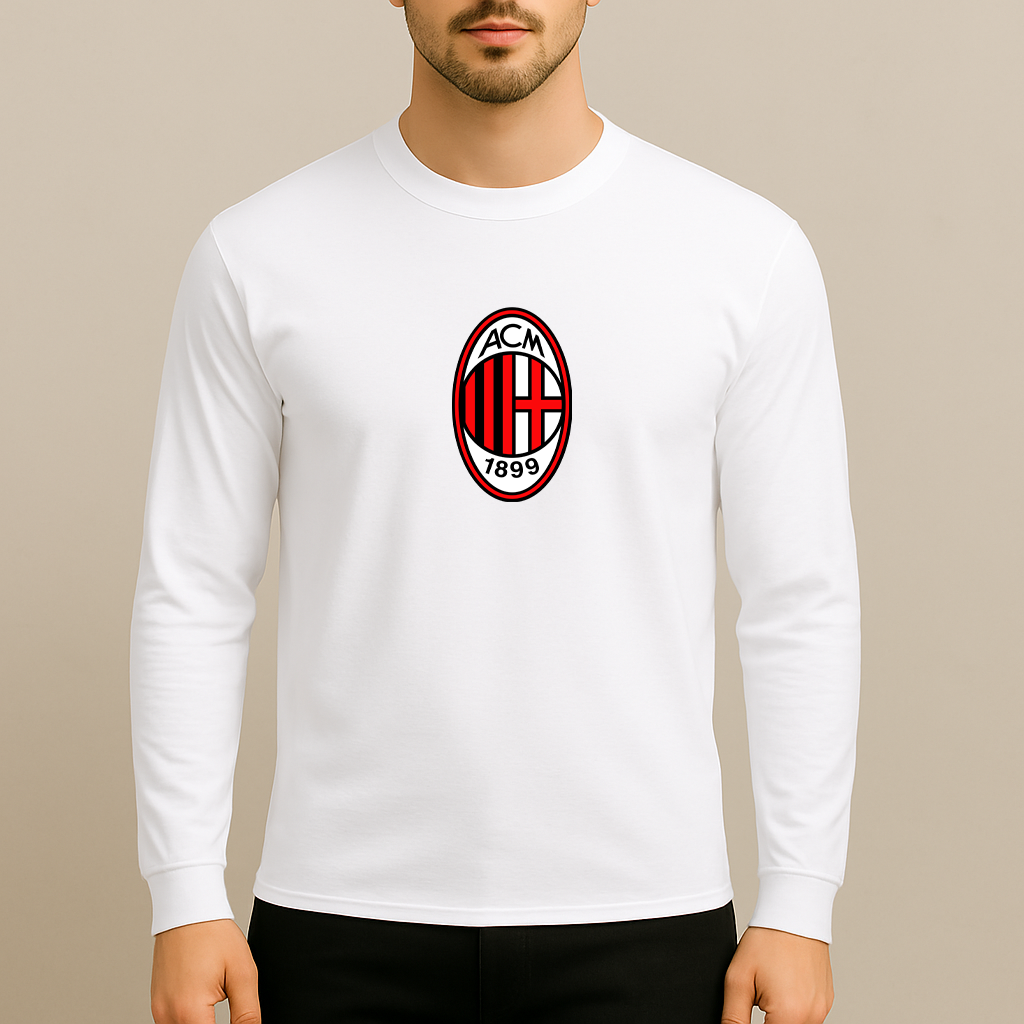 Men’s AC Milan Soccer Long Sleeve T-Shirt
