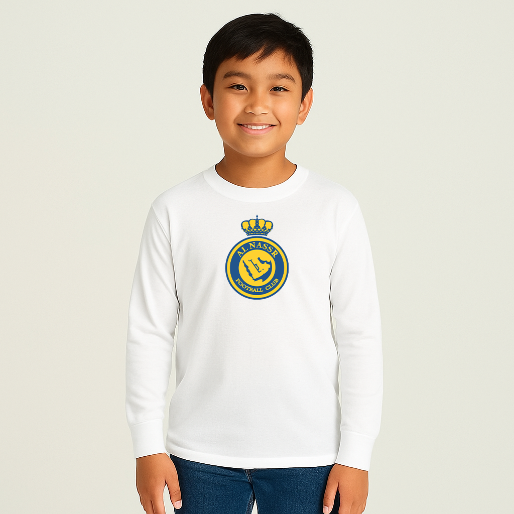 Youth Kids Al Nassr FC Long Sleeve T-Shirt