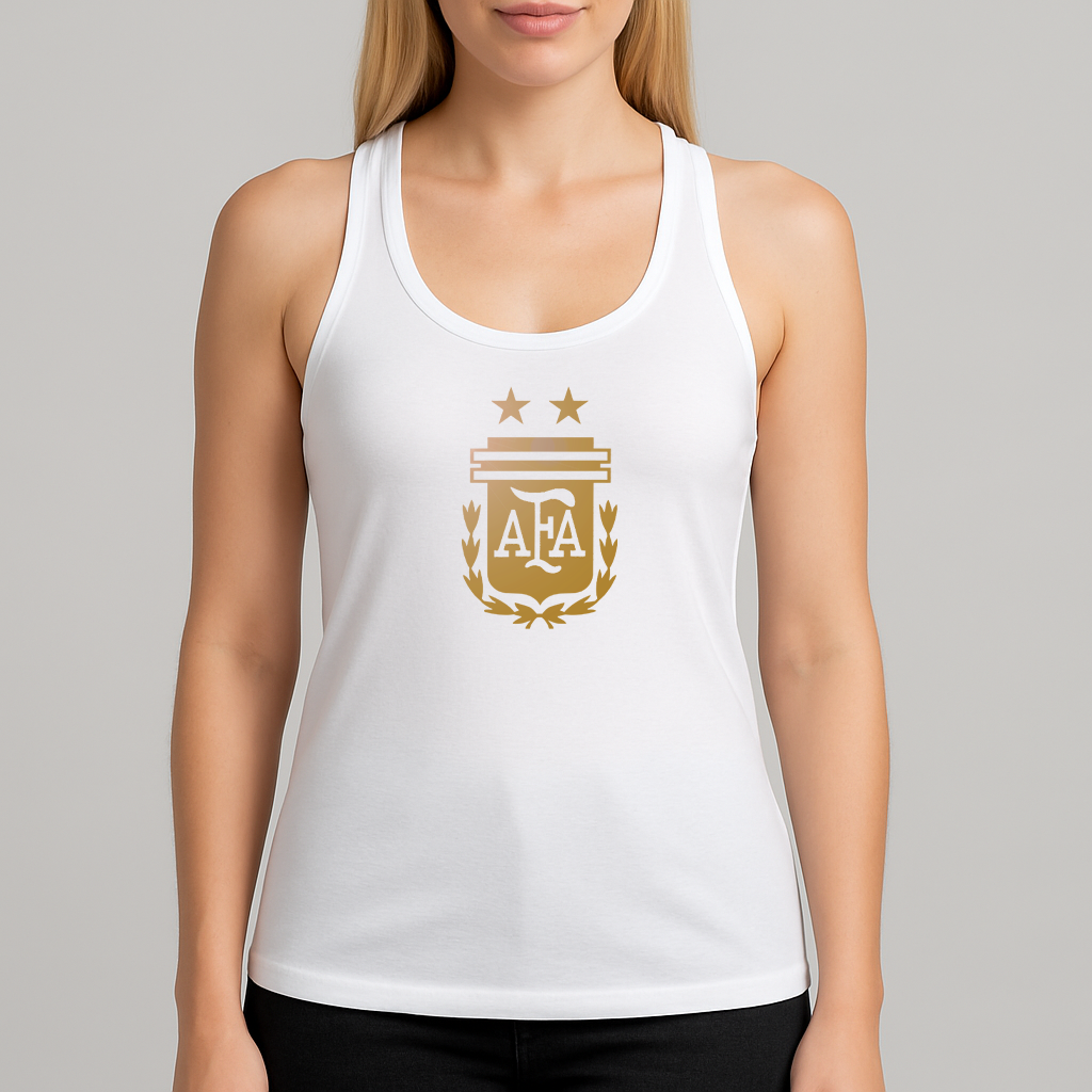 Women's Argentina Soccer Racerback Tank Top