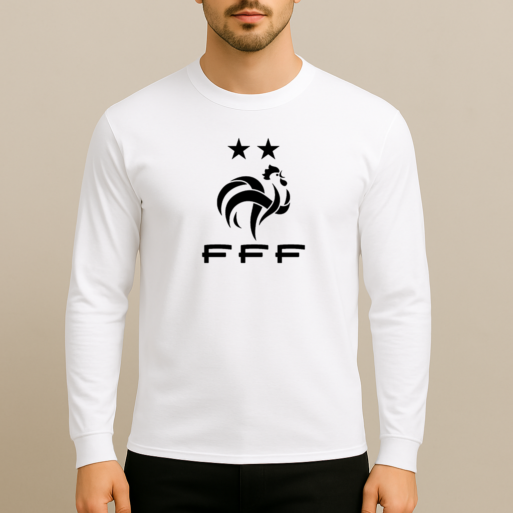 Men's France Soccer Long Sleeve T-Shirt