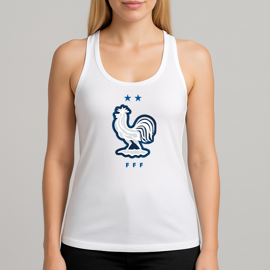 Women's France National Soccer Team Racerback Tank Top