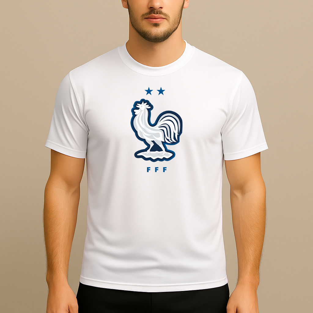 Men's France National Soccer Team Polyester T-Shirt