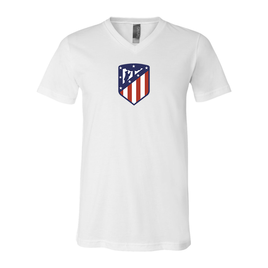 Men’s Atletico Madrid FC - BELLA + CANVAS - Jersey V-Neck Tee - 3005