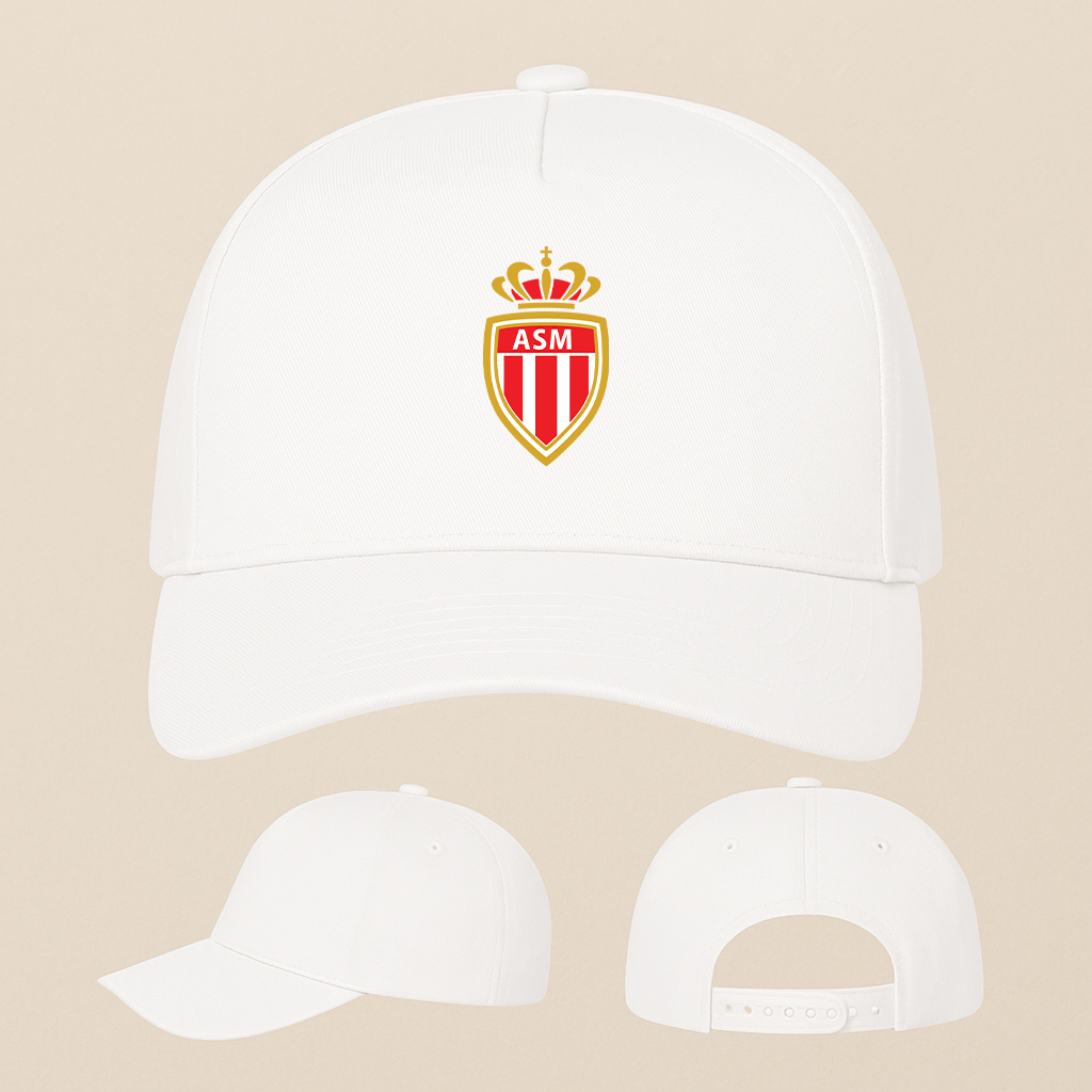 AS Monaco FC Five Panel Twill Snapback Cap