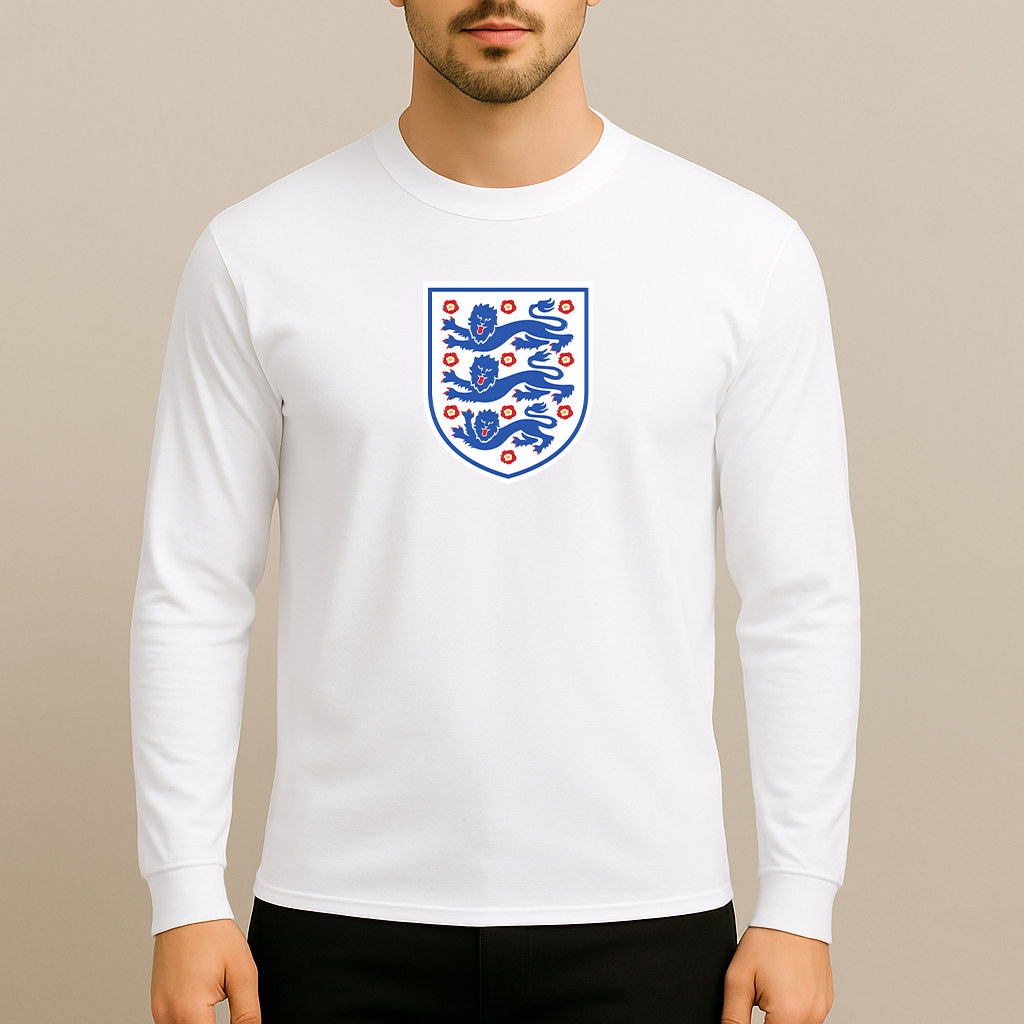 Men's England National Football Team Long Sleeve T-Shirt