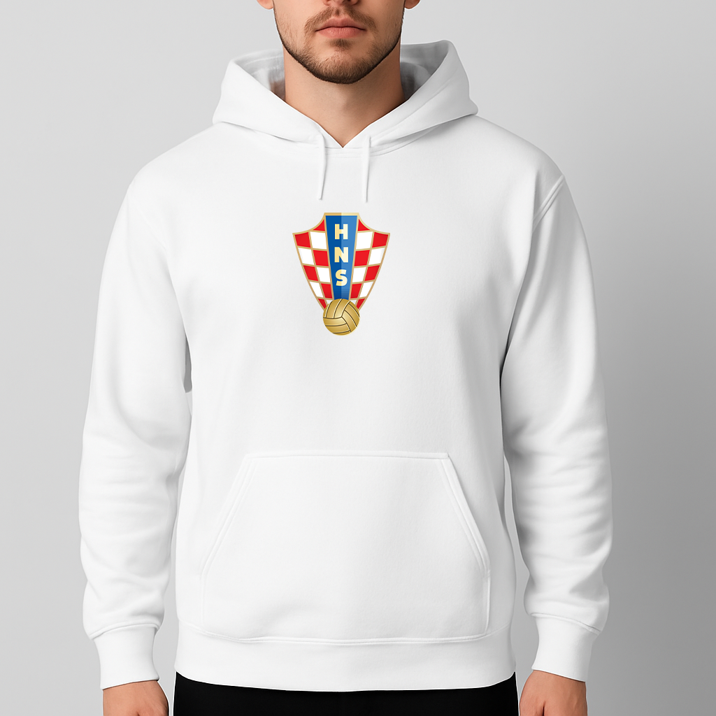 Men's Croatia National Soccer Team Pullover Hoodie