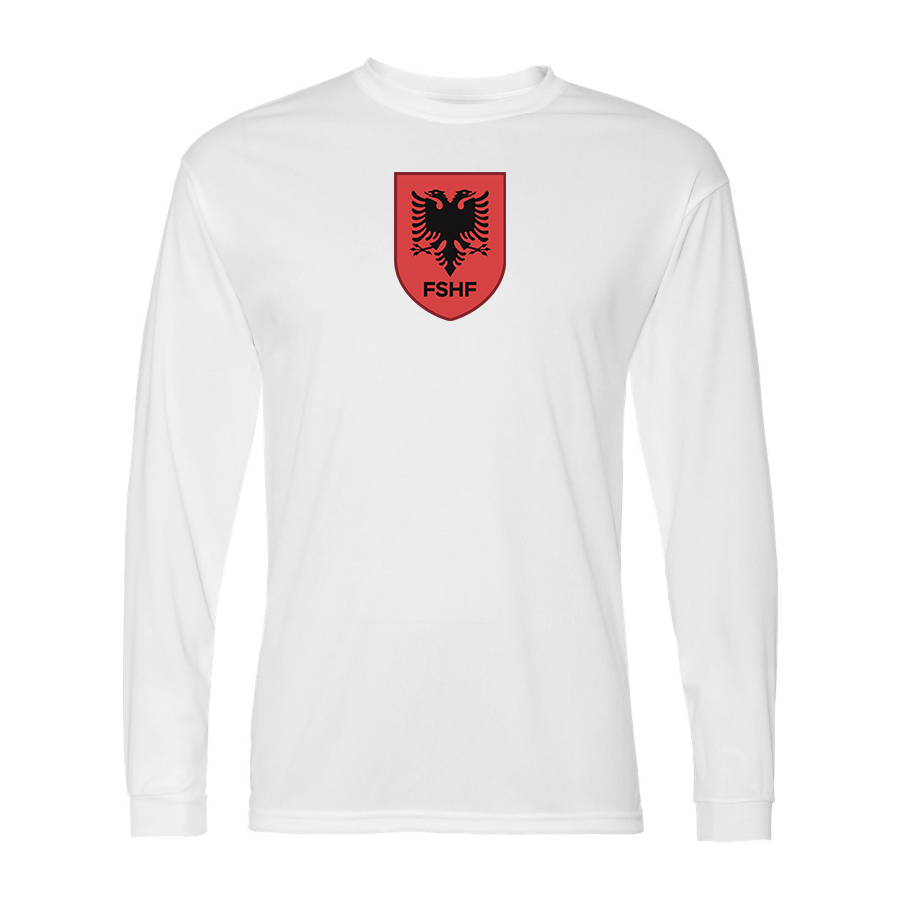 Men’s Albania National Soccer Team - Performance Long Sleeve T-Shirt