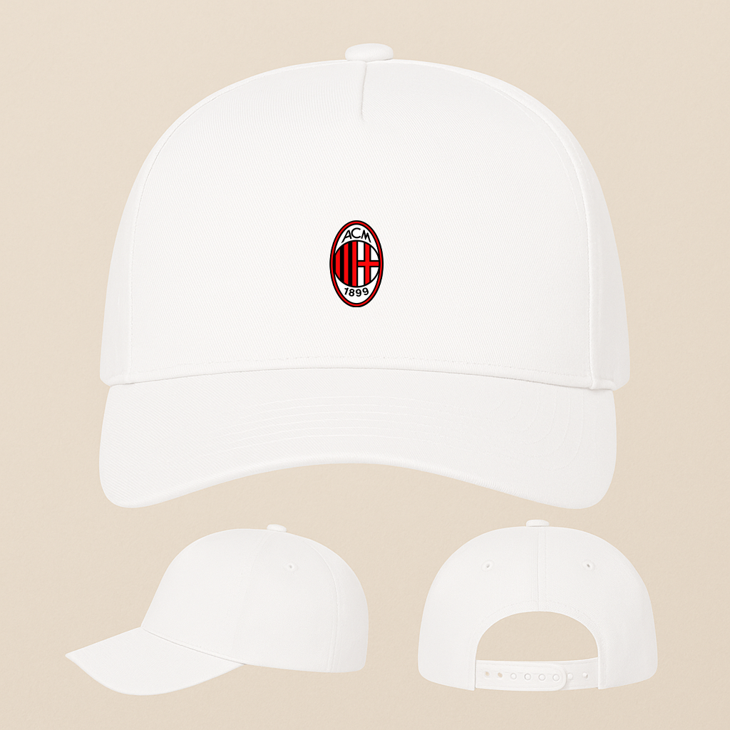 AC Milan Soccer Five Panel Twill Snapback Cap