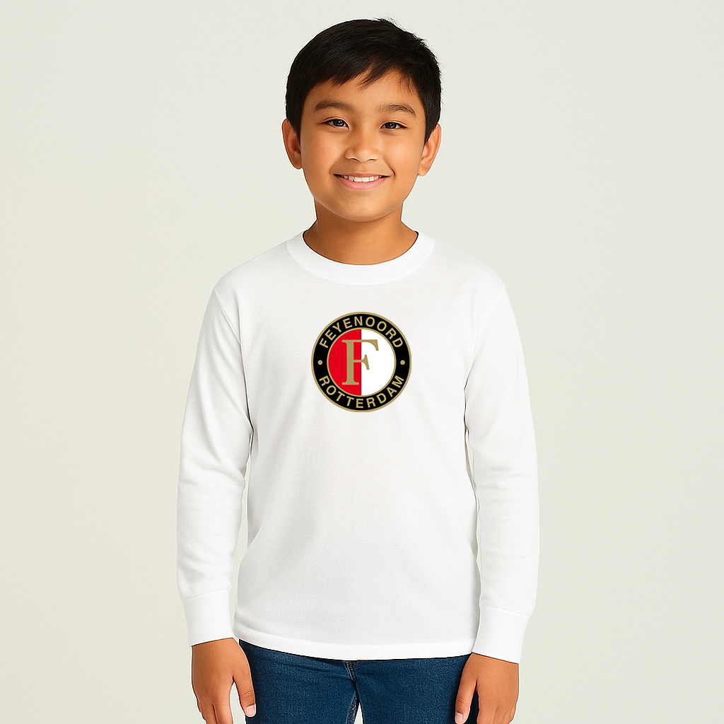 Youth Kids Feyenoord FC Long Sleeve T-Shirt