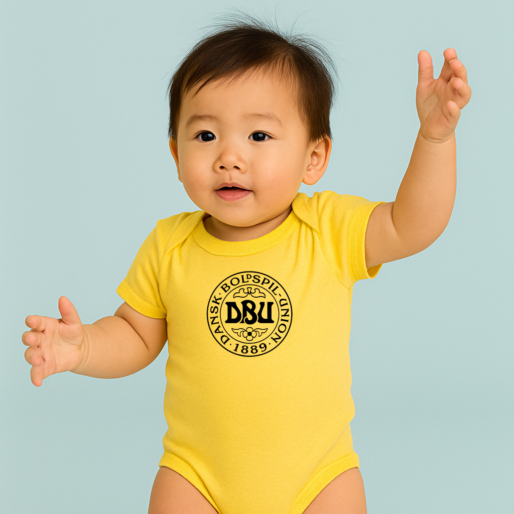 Baby Denmark Soccer Romper Onesie