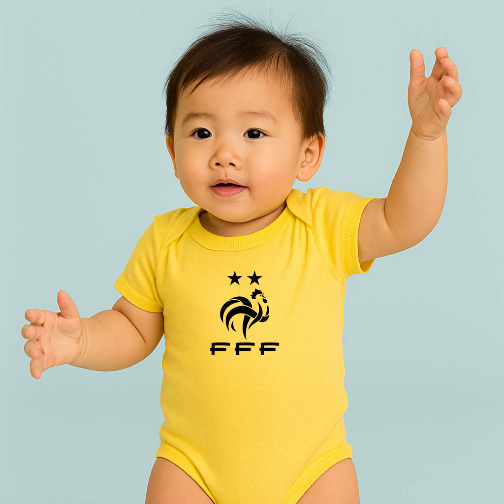 Baby France Soccer Romper Onesie