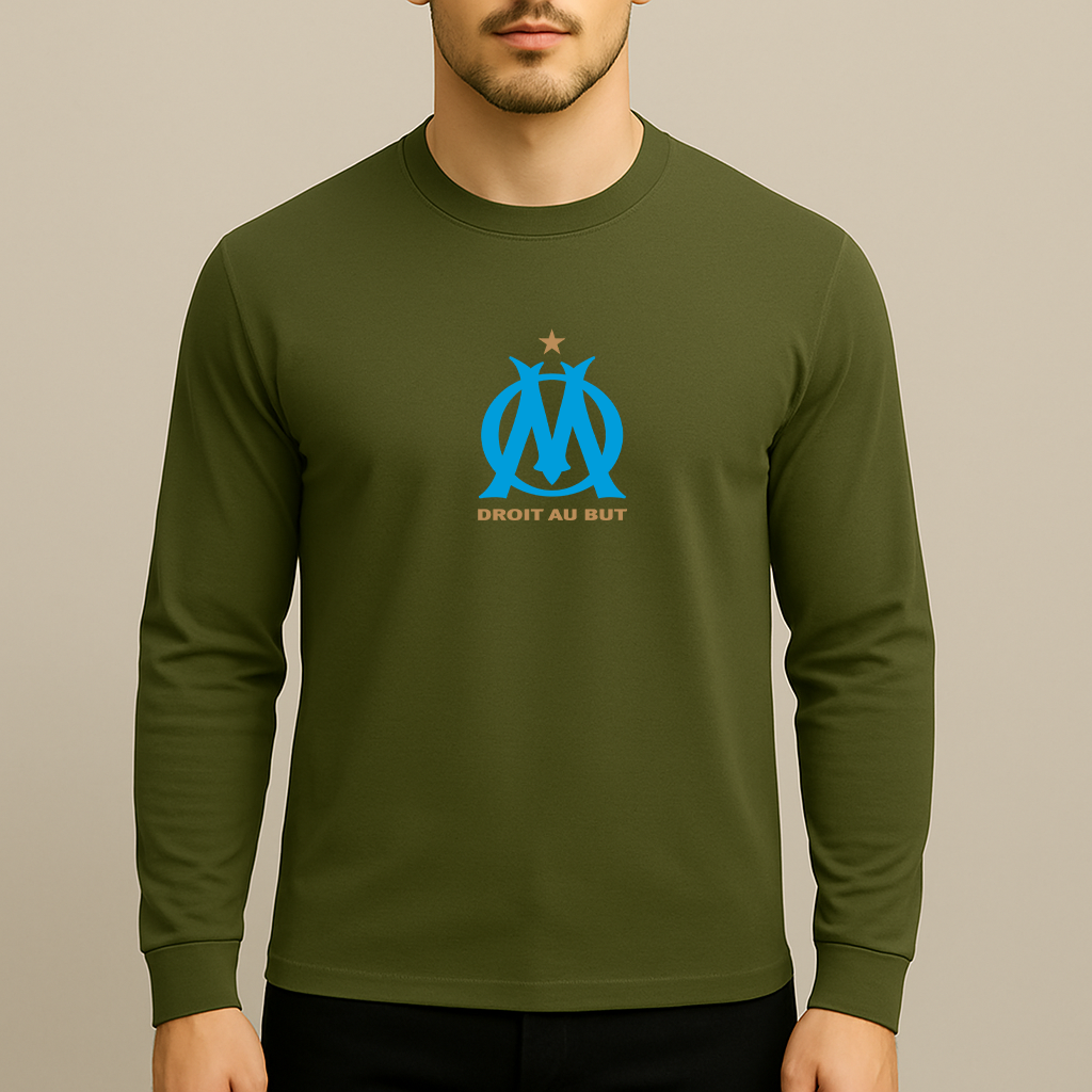 Men's Olympique de Marseille FC Long Sleeve T-Shirt