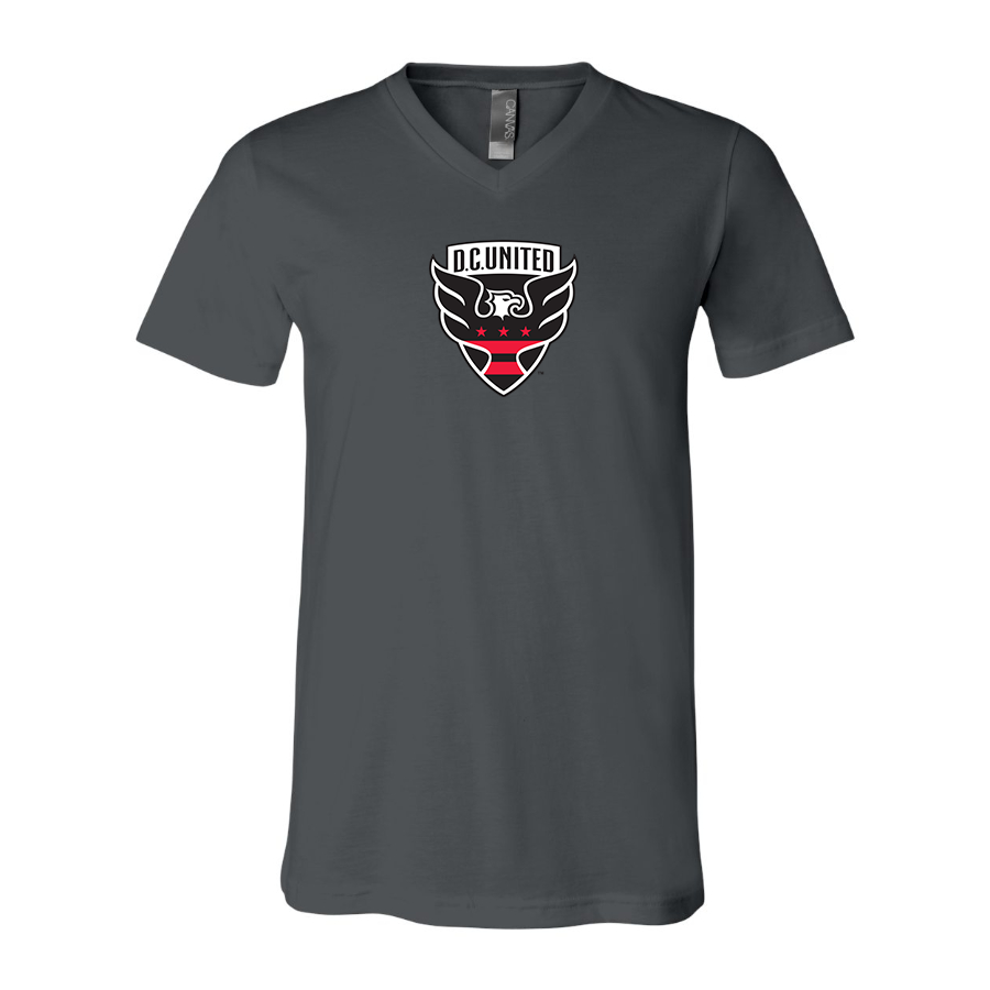 Men’s D.C. United FC - BELLA + CANVAS - Jersey V-Neck Tee - 3005