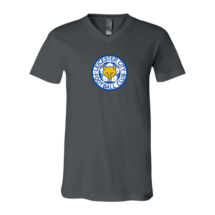 Men’s Leicester City FC - BELLA + CANVAS - Jersey V-Neck Tee - 3005