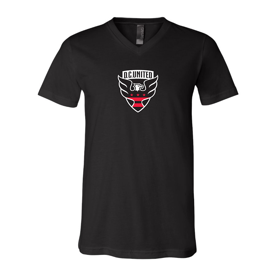 Men’s D.C. United FC - BELLA + CANVAS - Jersey V-Neck Tee - 3005