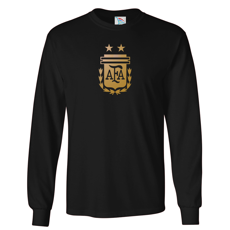 Youth Kids Brazil Soccer Long Sleeve T-Shirt