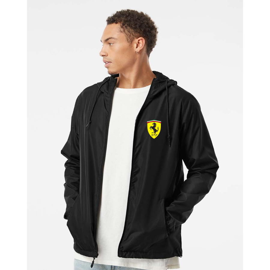 Men’s Ferrari Motorsport Car - Independent Trading Co. - Lightweight Windbreaker Full-Zip Jacket - EXP54LWZ