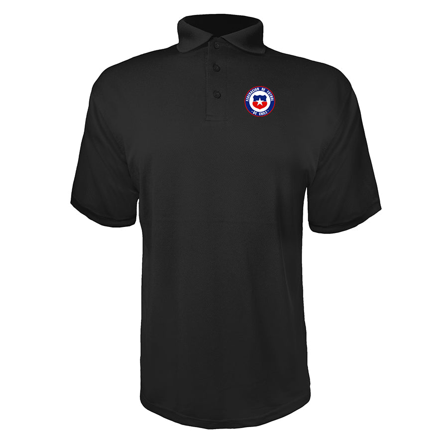 Men's Chile National Soccer Team Polyester Polo