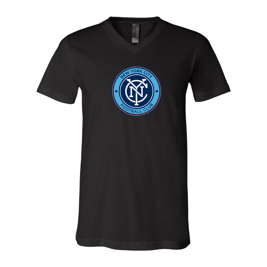 Men’s New York City FC - BELLA + CANVAS - Jersey V-Neck Tee - 3005
