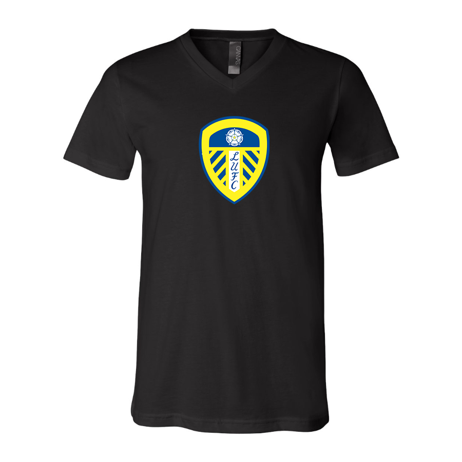 Men’s Leeds United Football Club- BELLA + CANVAS - Jersey V-Neck Tee - 3005