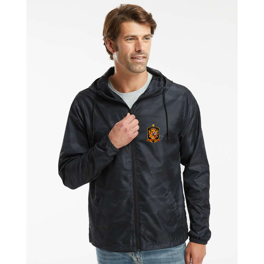 Men’s Spain National Soccer Team - Independent Trading Co. - Lightweight Windbreaker Full-Zip Jacket - EXP54LWZ