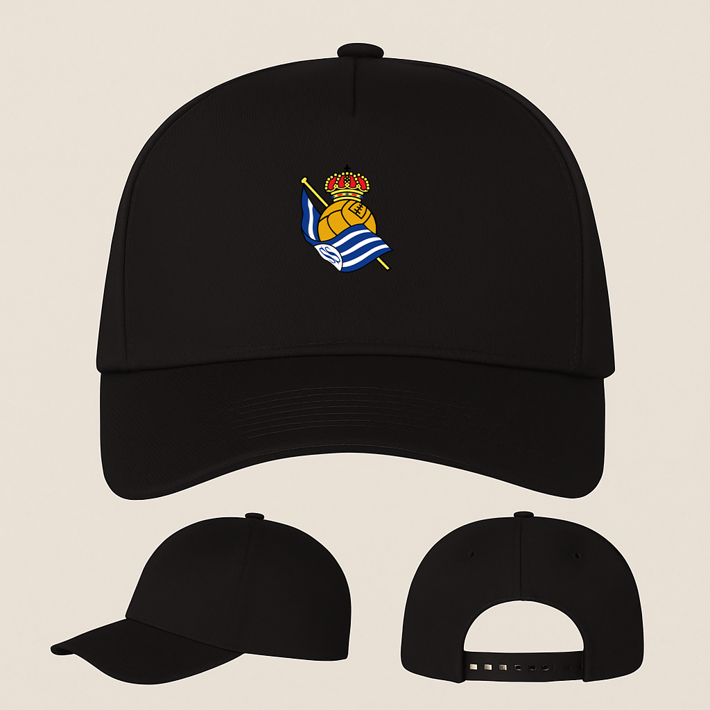 Real Sociedad FC Five Panel Twill Snapback Cap