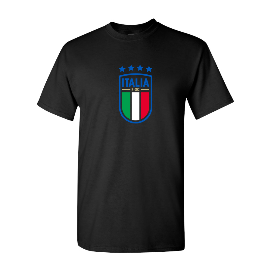 Men's Italy National Soccer Cotton T-Shirt
