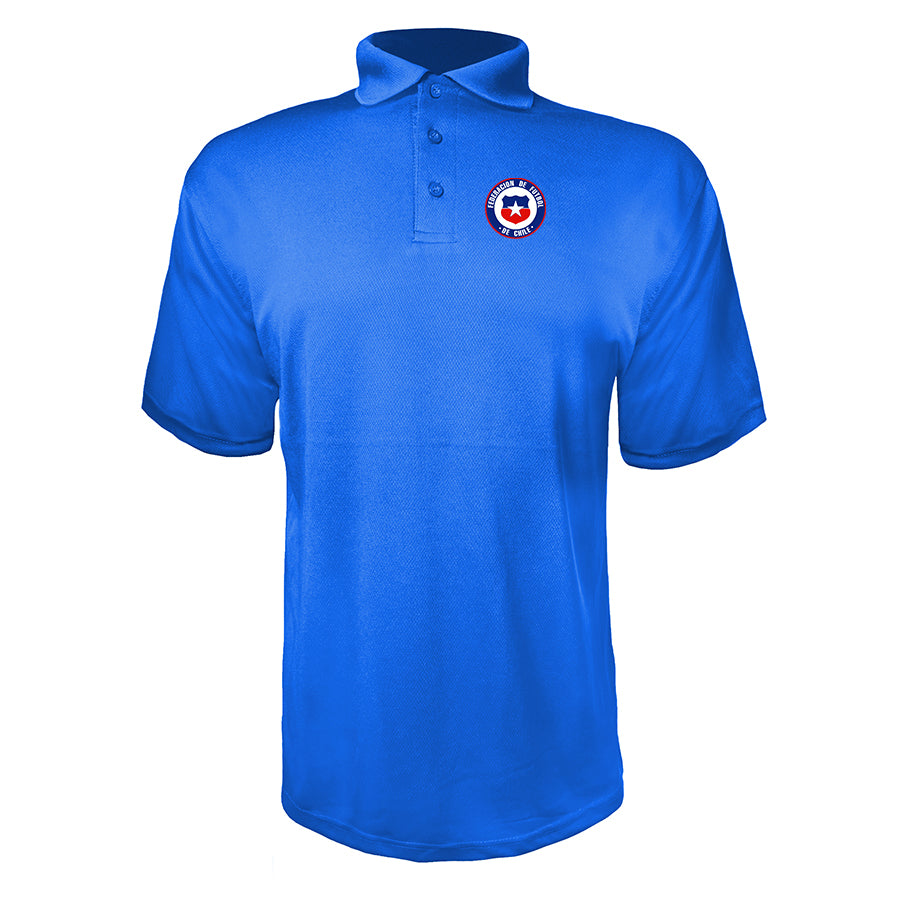 Men's Chile National Soccer Team Polyester Polo