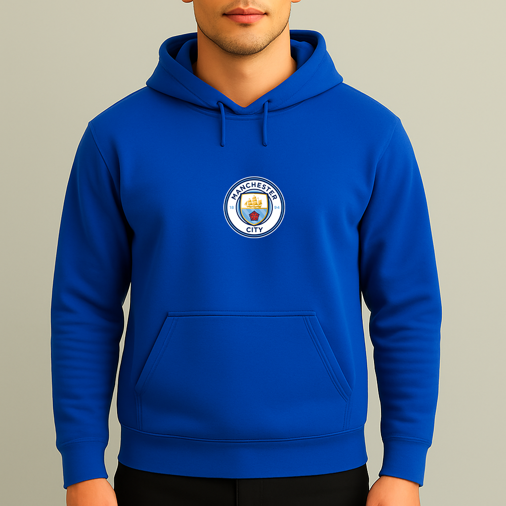 Men's Manchester City Soccer Pullover Hoodie