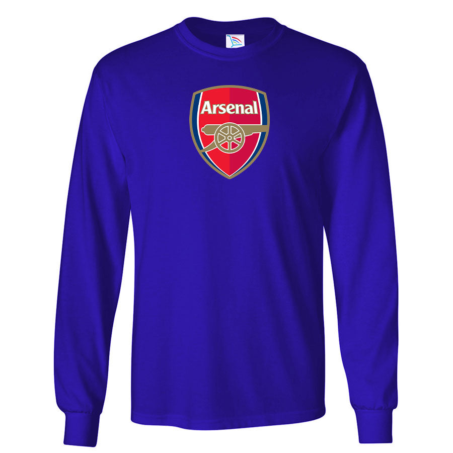 Men's Arsenal Soccer Cotton Long Sleeve T-Shirt