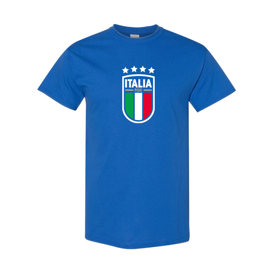 Men's Italy National Soccer Cotton T-Shirt