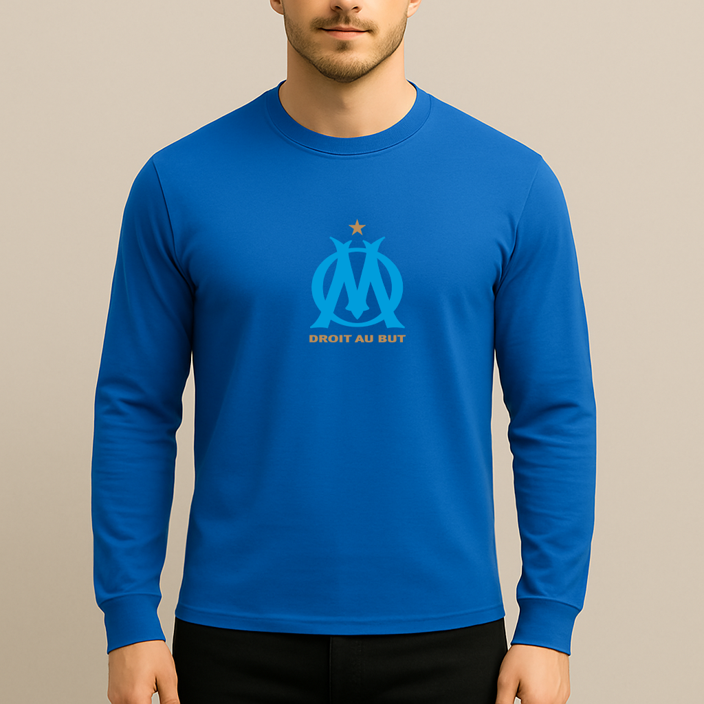 Men's Olympique de Marseille FC Long Sleeve T-Shirt