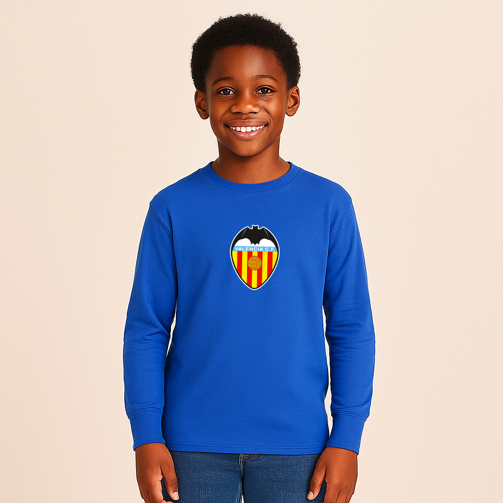 Youth Kids Valencia FC Long Sleeve T-Shirt