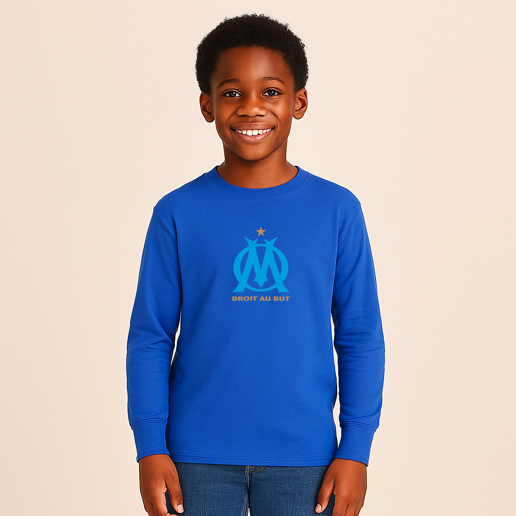 Youth Kids Olympique de Marseille FC Long Sleeve T-Shirt