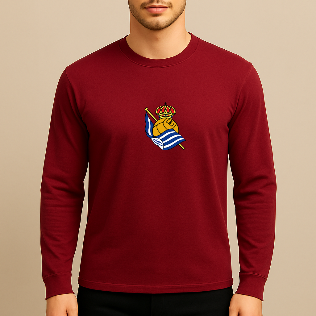 Men's Real Sociedad FC Long Sleeve T-Shirt