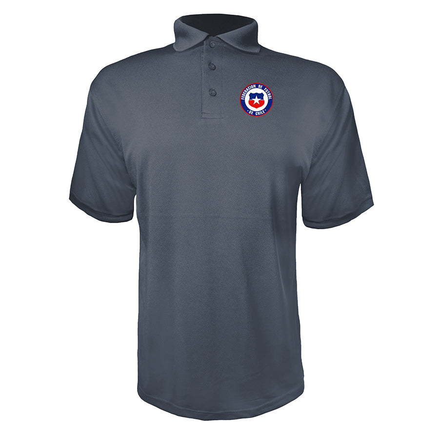 Men's Chile National Soccer Team Polyester Polo