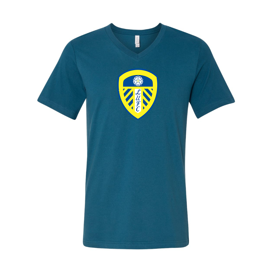 Men’s Leeds United Football Club- BELLA + CANVAS - Jersey V-Neck Tee - 3005